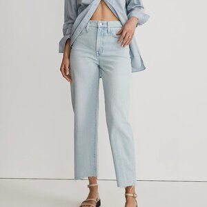 THE TALL PERFECT VINTAGE WIDE-LEG CROP JEAN IN WARD WASH: RAW-HEM EDITION